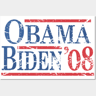 Vintage Barack Obama Joe Biden 2008 Posters and Art